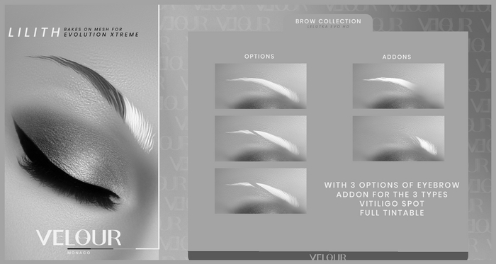 VELOUR "LILITH" BROW DEMO