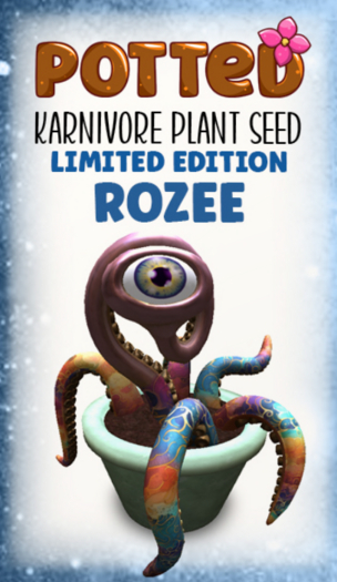 Potted: Karnivore Plant Seed: LE Rozee