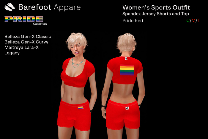 PRIDE RED Women's Sports Outfit