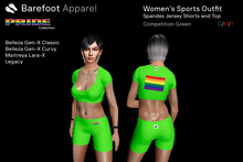 COMPETITION GREEN Women's Sports Outfit