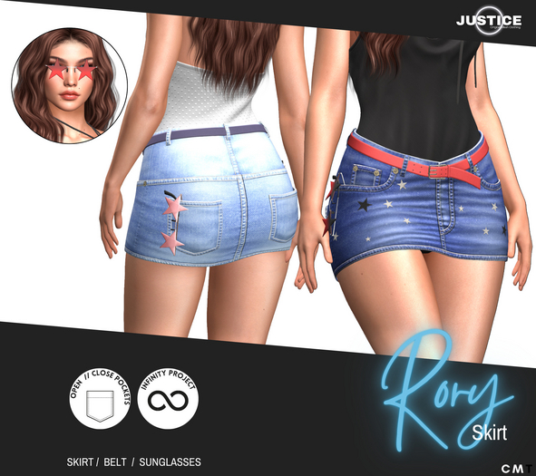 [JUSTICE] RORY SKIRT - FATPACK V2