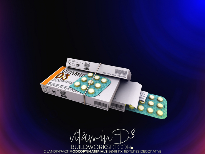 buildworksdecor ~ Vitamin D3 / Boxed