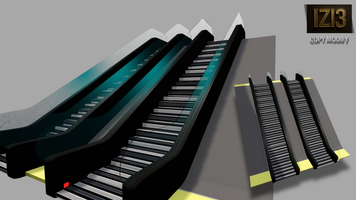 Escalator Sound & Animated Stairs - Copy & Modify