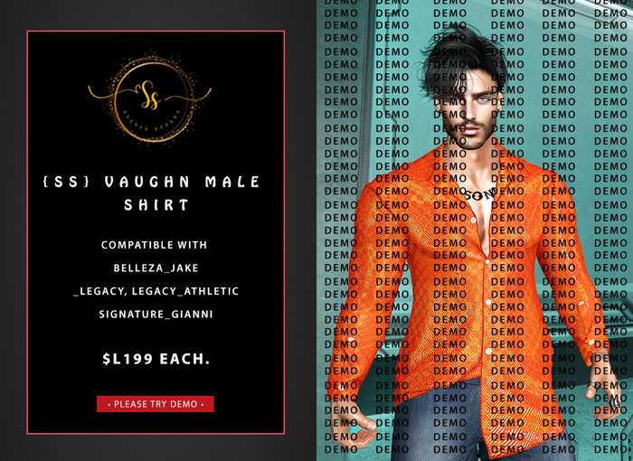 Vaughn Male Shirt DEMO