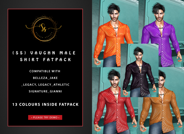 Vaughn Male Shirt FATPACK