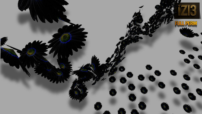 Mesh Sunflowers - Full Perm (5 Set) blk 