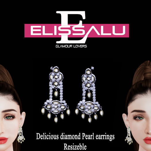 Delicious diamond Pearl earrings