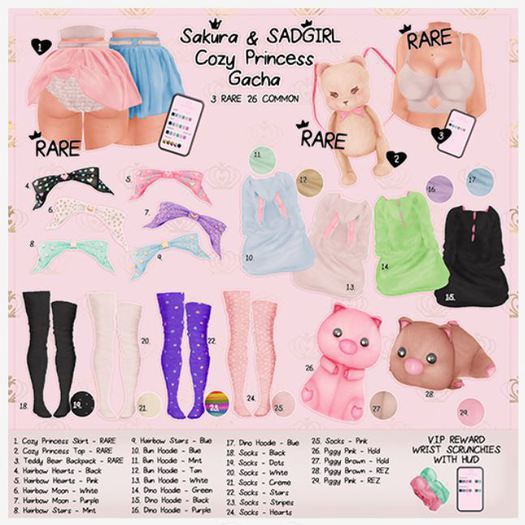 {Sakura} & #SADGIRL - Socks - Lara - Stars