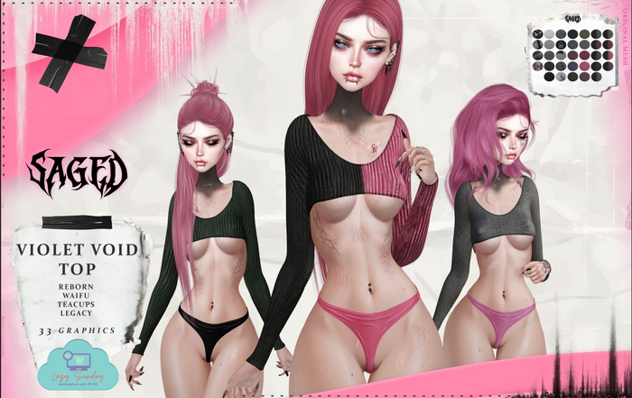 SAGED. Violet Void Top