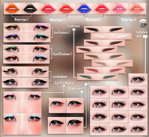 Wednesday[+] ~ Pretty Eyes ~ Eyeshadows - COMMON
