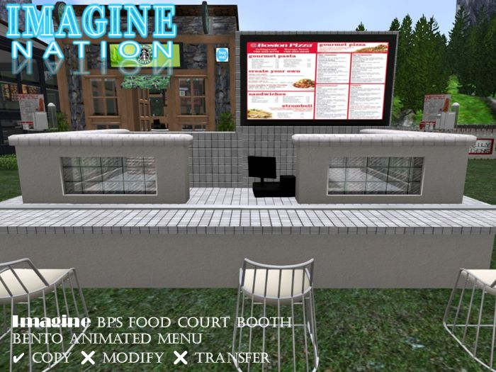 Imagine BP's Food Court Booth White