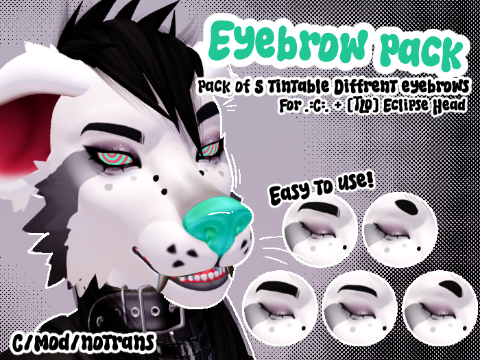 [TShain] Eclipse Tintable Eyebrows Pack