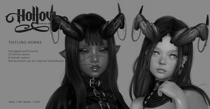 - Hollow - Tiefling Horns [DEMO]