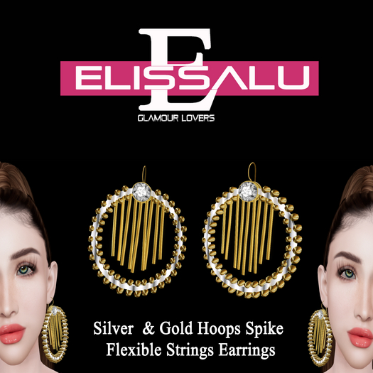 Silver&GOld HoopsSpike Earrings