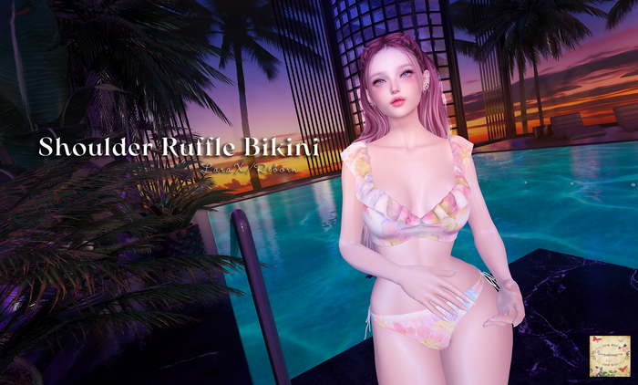***Ambrosia***Shoulder Ruffle Bikini[FAT]
