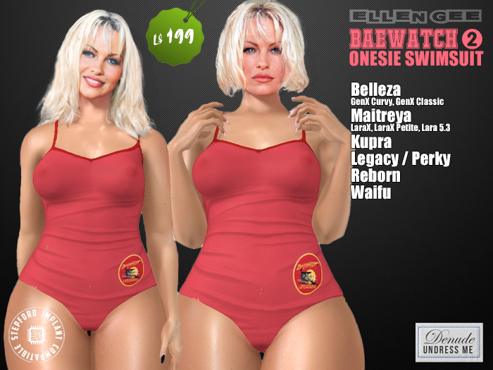Baewatch II - One Piece Swimsuit - Undress Me