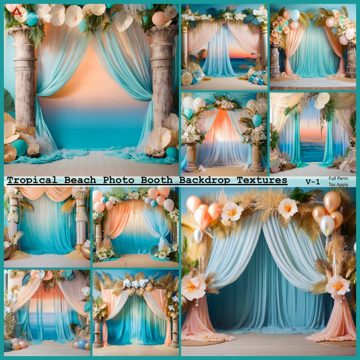 Tropical Beach Backdrop Textures