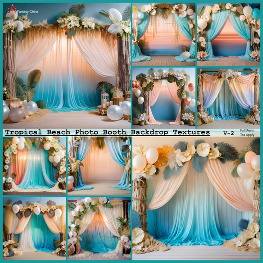 Tropical Beach Backdrop Textures