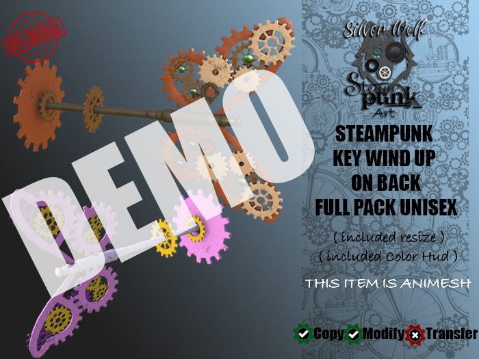 SW - Steampunk Key Wind Up on Back Full Version (Box) DEMO