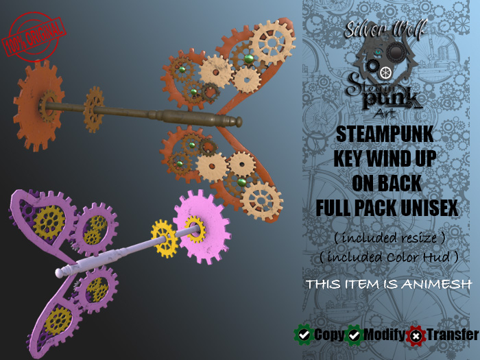 SW - Steampunk Key Wind Up on Back Full Version (Box)