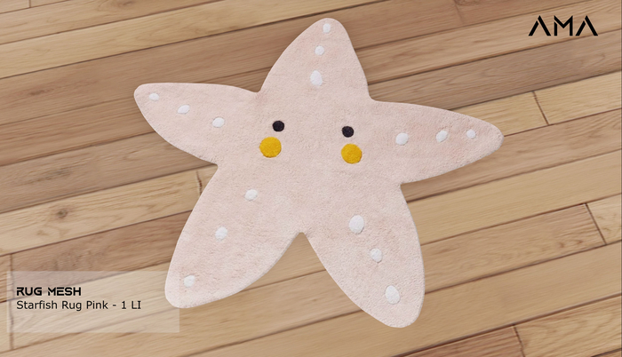 [AMA] Starfish Rug Pink