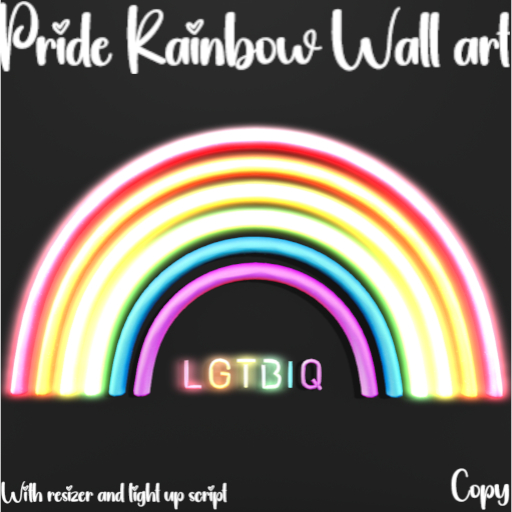 {Chaotic}  Pride Rainbow Wall Art {Add me}