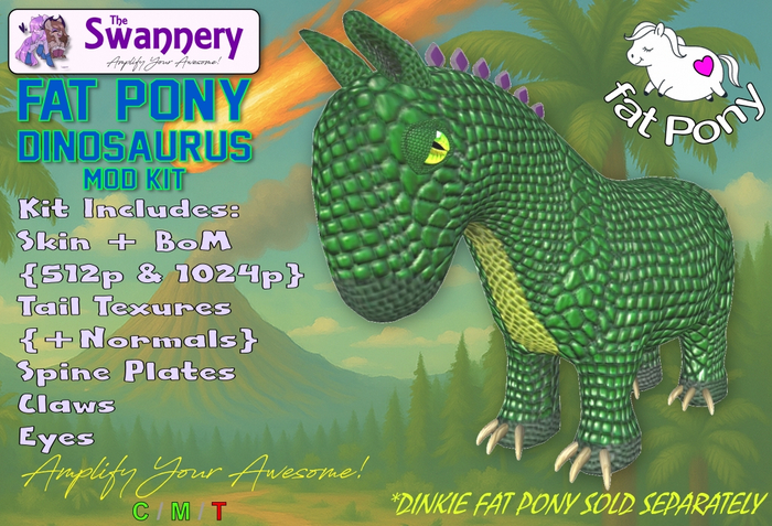 Dinkie Fat Pony Dinosaurus Mod Kit