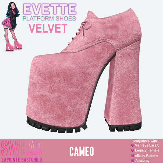 Platform Heels - Evette - VELVET CAMEO