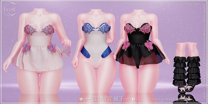 Elune. Clover Socks - pack 6