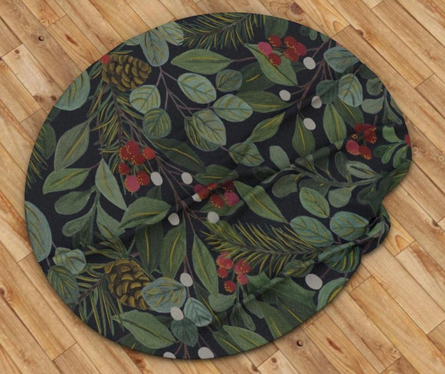 || When I'm Bored || Round Mesh Rug || Forest || 2 LI
