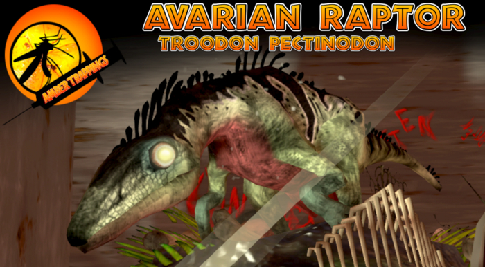 Amber Trappings - Avarian Raptor Troodon JPTG