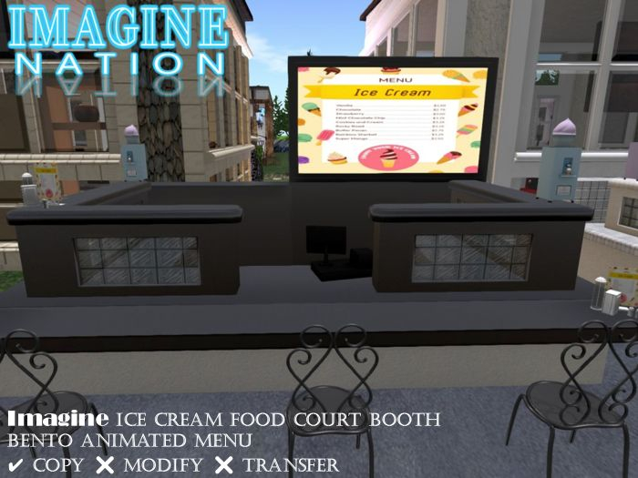 Imagine IceCream Food Court Booth