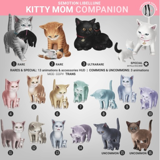 SEmotion Libellune Kitty Mom Companion COMMON 14