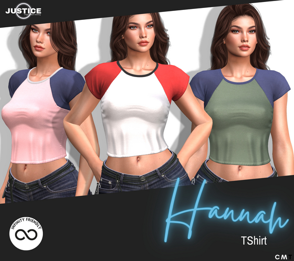 [JUSTICE] HANNAH TSHIRT - REBORN