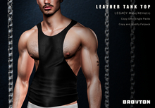 Brovton Leather Tank Top Black