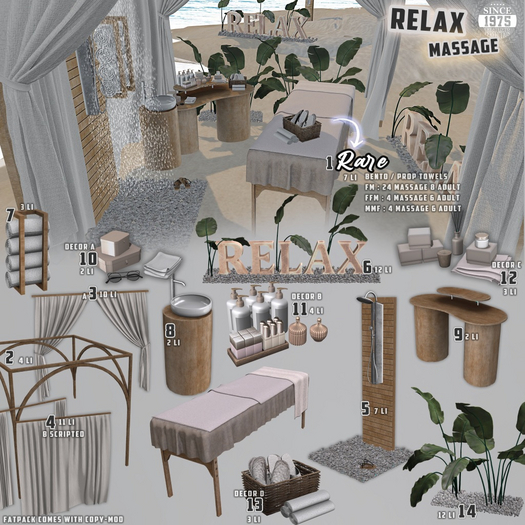 01.[Since1975] Relax Massage Table RARE