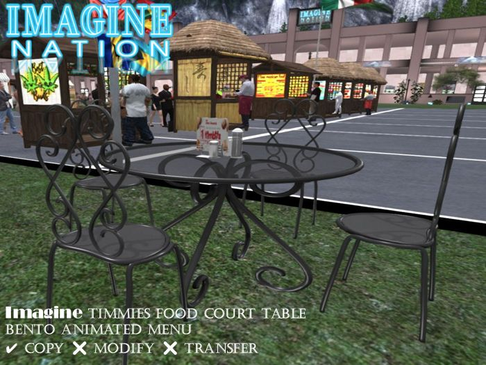 Imagine Timmies Food Court Table