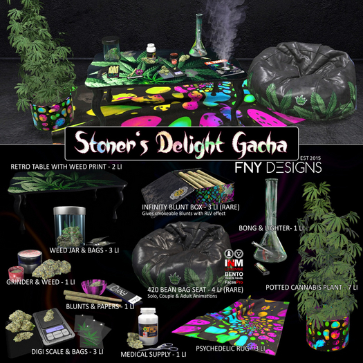.FNY. Gacha - Psychedelic Rug -  Stoners Delight Gacha