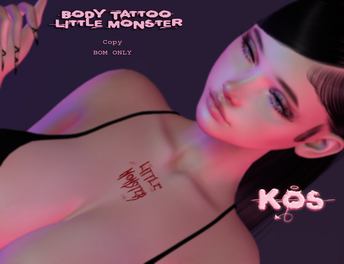 .KOS. Body Tattoo Little monster