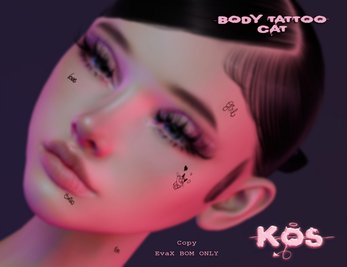 .KOS. Face Tattoo Cat