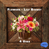 DFS Flowers - Lily Basket  x10