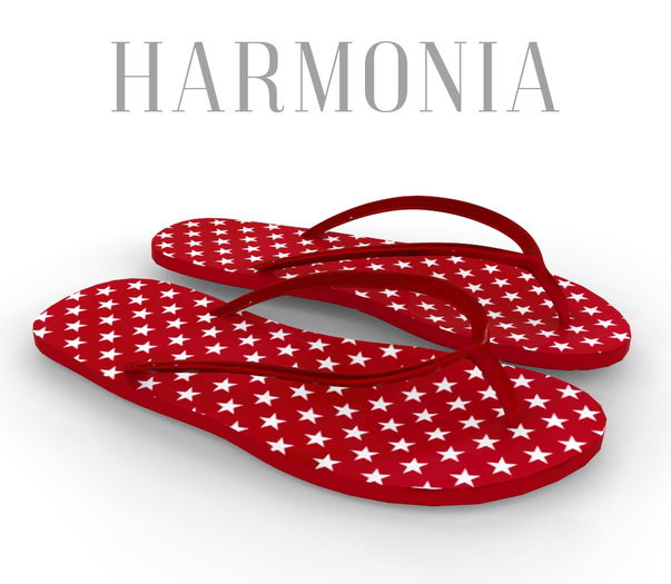 Independence Day Red Flip Flops Legacy