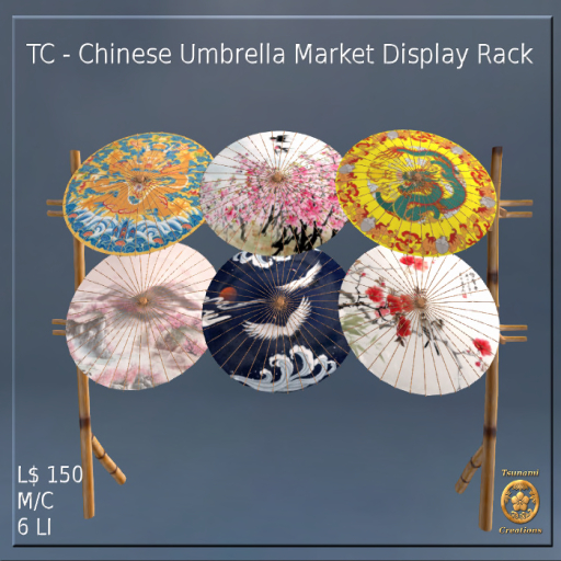 TC - Chinese Umbrella Market Display Rack
