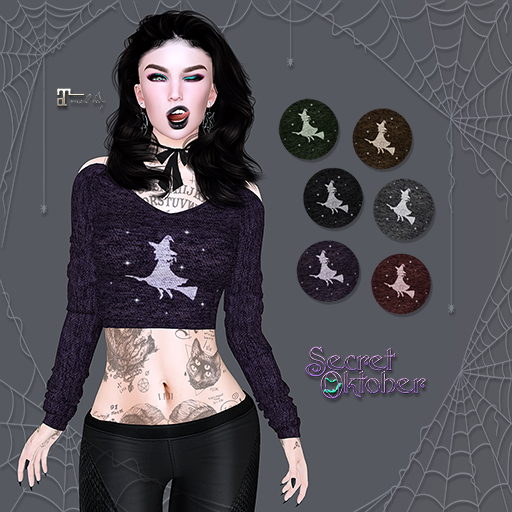 *SO* Witchy Crop Sweater (6 colors)