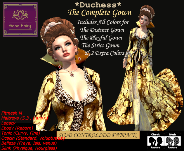 [Good Fairy] - Duchess {Gown} COMPLETE *FATPACK*