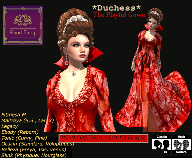 [Good Fairy] - Duchess {Gown} PLAYFUL *FATPACK*