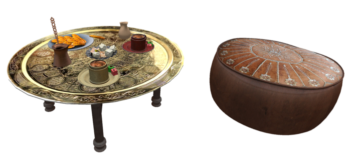 Moroccan Coffee Table/ Table Cafe Marocaine (BOX)