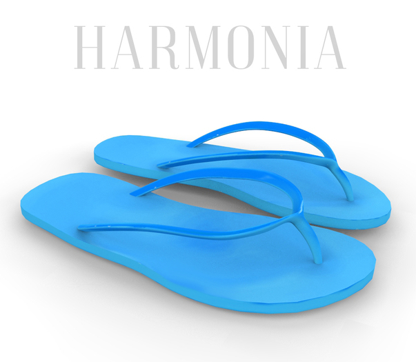 Blue Flip Flops STAR
