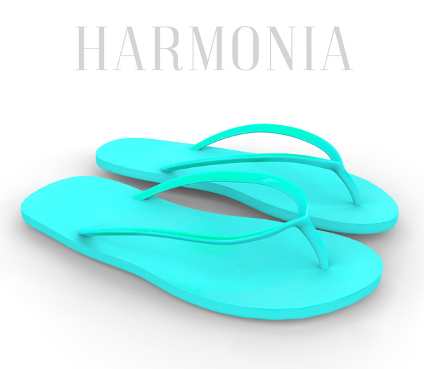 Teal Flip Flops STAR