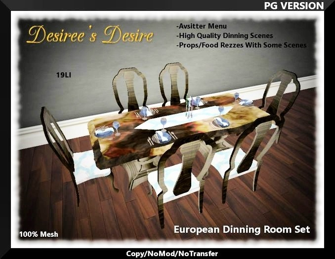 :::::Desiree's Desire:::: European Dinning Room Set UNPACK